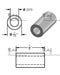 Aluminum Spacer 7/16" OD X 1/4" ID - Metal Spacers Online