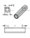 Aluminum Spacer 1/2" OD X 5/16" ID - Metal Spacers Online