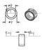 Aluminum Spacer 1/2" OD X 3/8" ID - Metal Spacers Online