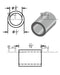 Aluminum Spacer 1/2" OD X 3/8" ID - Metal Spacers Online