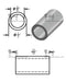 Aluminum Spacer 1/2" OD X 3/8" ID - Metal Spacers Online