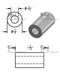 Aluminum Spacer 5/8" OD X 5/16" ID - Metal Spacers Online