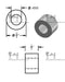 Aluminum Spacer 3/4" OD X 3/8" ID - Metal Spacers Online