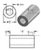 Mild Steel Spacer 3/4" OD X 3/8" ID - Metal Spacers Online